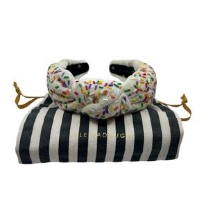 Like New - Lele Sadoughi Buttercream Birthday Cake Knotted Headband